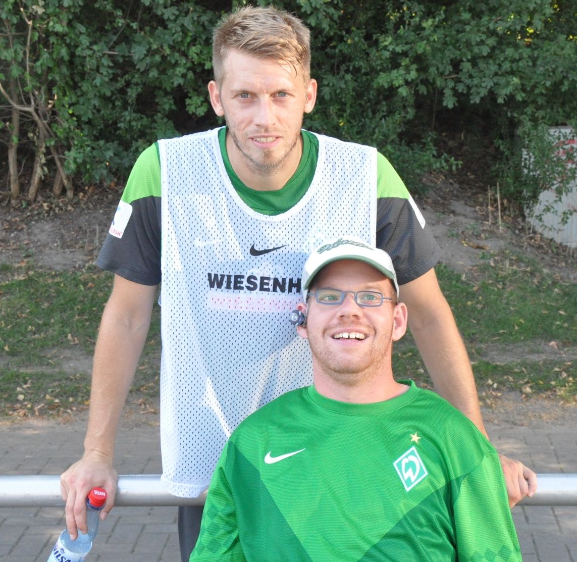 Sebastian mit Aaron Hunt