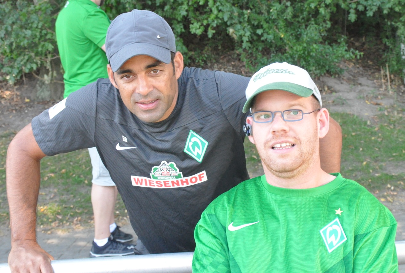 Sebastian mit Robin Dutt